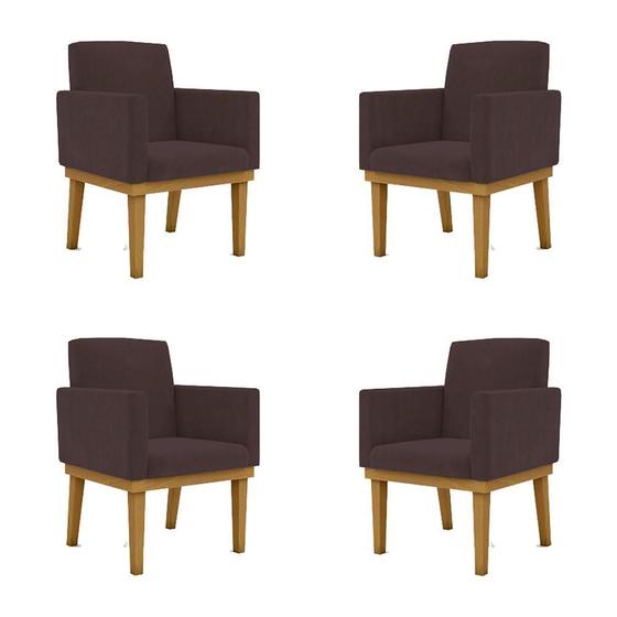 Imagem de Kit 04 Poltronas Decorativa Reforçada Oferta - Balaqui Decor