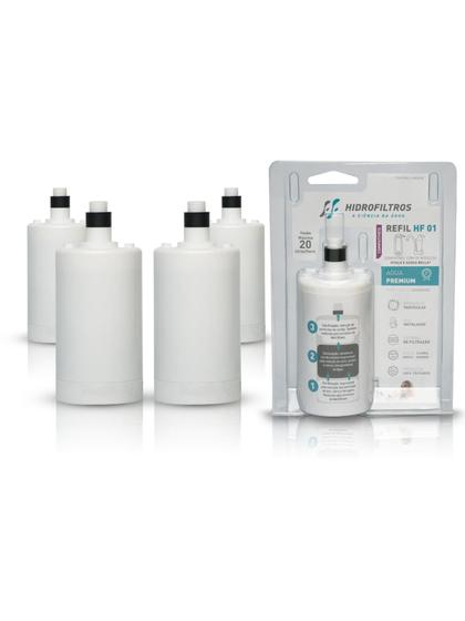 Imagem de Kit 04 Refil Filtro Hidrofiltros Compatível com Purificador Lorenzetti Vitale Acqua e Bella