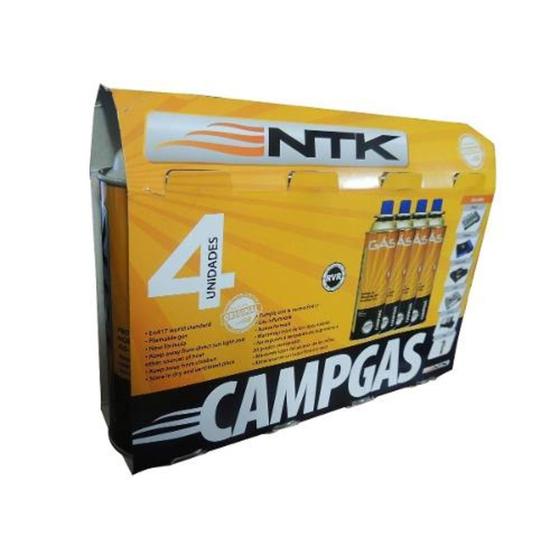 Imagem de Kit 04 Refil Gás Campgás Ntk 227g P/ Fogareiro Maçarico Camp