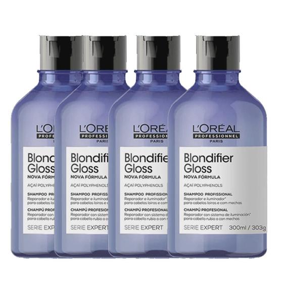 Imagem de Kit 04 Shampoos Blondifier Gloss - L'Oréal Professionnel