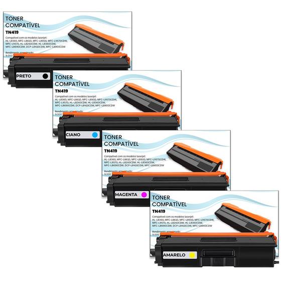 Imagem de KIT 04 TN419 Toner compatível para brother HLL8260CDW