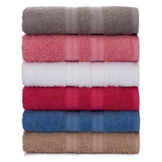 Imagem de Kit 04 Toalhas de Rosto Soft 100% Algodão Felpuda Macia p/ Salão
