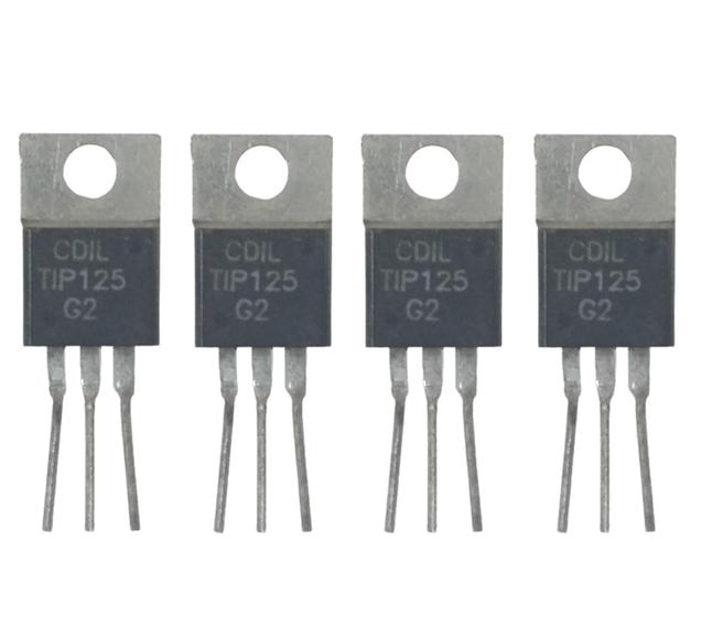 Imagem de Kit 04 transistor tip125 60v 5a 65w - antigo original cdil