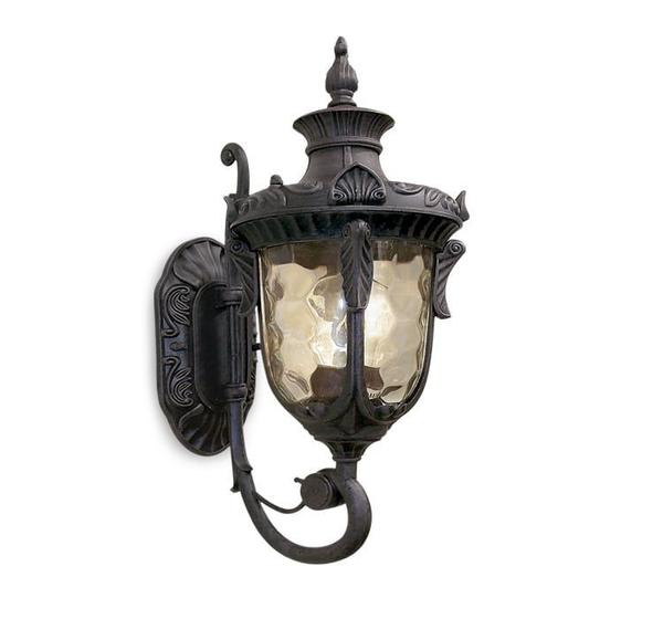 Kit 05 arandelas colonial externa vintage efeso marrom 1l COMPRELUZ