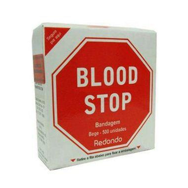 Imagem de KIT 05 CAIXAS - Curativo Pós Coleta Bege (BLOOD STOP) - Caixa com 500 Unidades