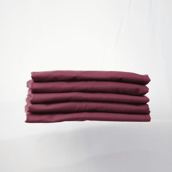 Imagem de Kit 05 camisetas básicas algodão - Bordô