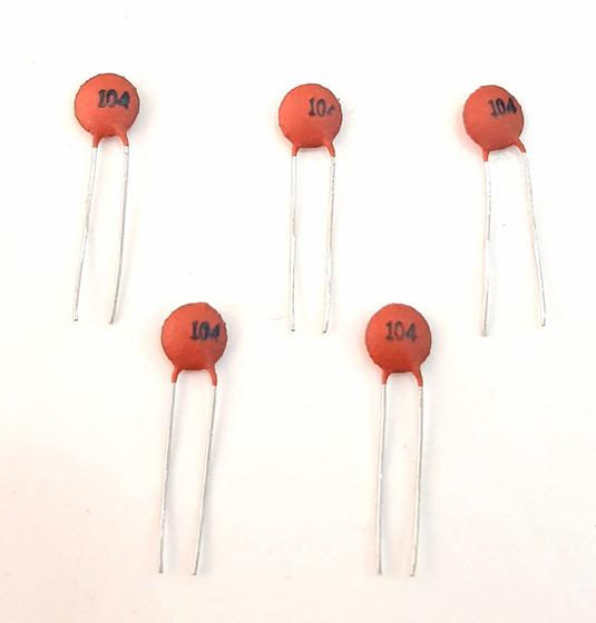 Imagem de Kit 05 Capacitor Cerâmico 100nf / 0,1uf 50v