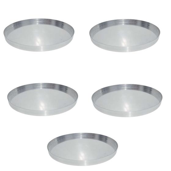 Imagem de Kit 05 Formas de Pizza Nº 45 cm em Alumínio