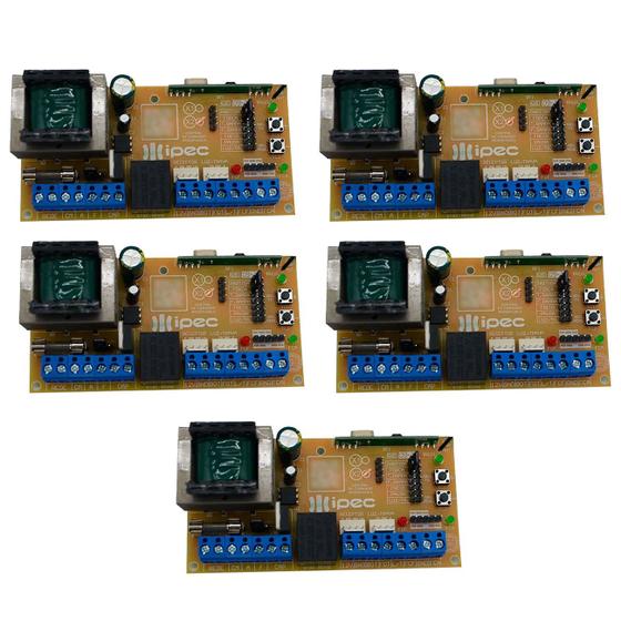Imagem de Kit 05 placa central automatizador ipec a2369 x2 st full