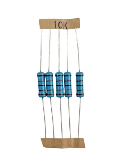 Imagem de Kit 05 resistor de precisão 10k 1% 2w