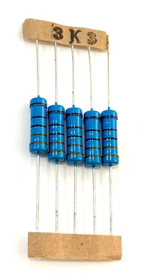 Imagem de kit 05 Resistor de Precisão 3K3 1% 3W