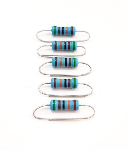 Imagem de Kit 05 Resistor Potencia Precisão 510k 1% 1w