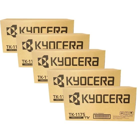 Imagem de Kit 05 Toner Original Com Lacre Kyocera Tk1175/m2040dn/m2640idw