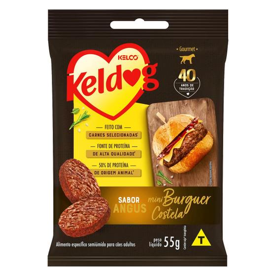 Imagem de Kit 05UN Mini Hamburguer Keldog Sabor costela 55g