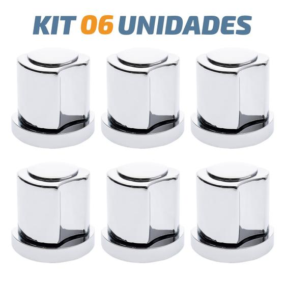 Imagem de Kit 06 Acabamento De Registro C50 Cromado Padrão Deca