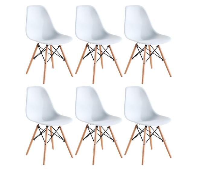 Imagem de Kit 06 Cadeiras Eames Charles Eiffel