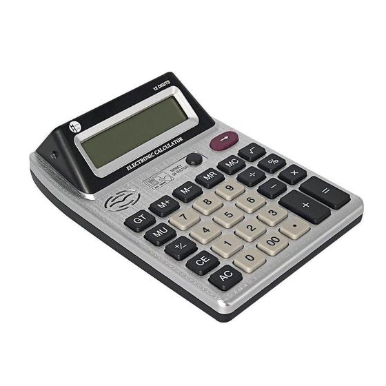 Imagem de Kit 06 Calculadora Display Dígito Duplo Detetor Notas Falsas