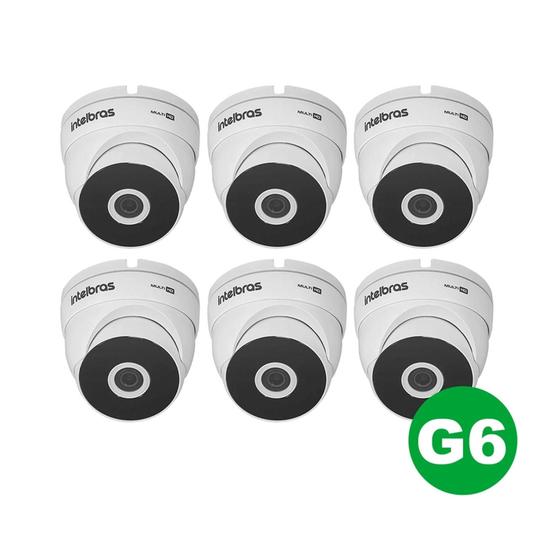 Imagem de Kit 06 Câmera Dome Intelbras Vhd 3120 D G6 720p 3.6mm