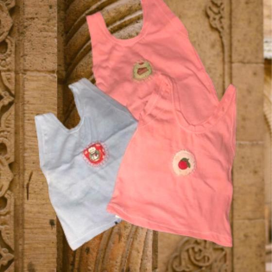 Imagem de Kit 06 camisetas para bebe recem nascido menina