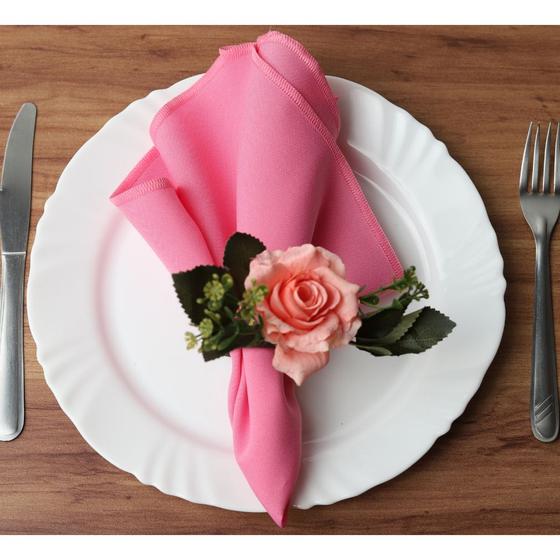 Imagem de Kit 06 Guardanapo De Tecido 35x35 Premium Para Mesa Posta Casamento Buffet Eventos