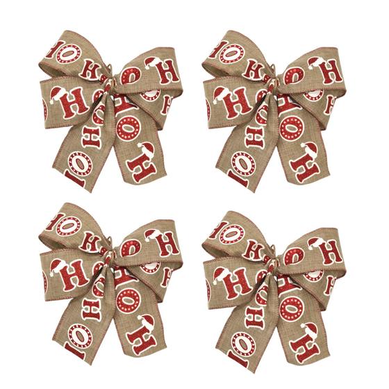 Imagem de Kit 06 Laço Grande Para Arvore De Natal Decoração Enfeite