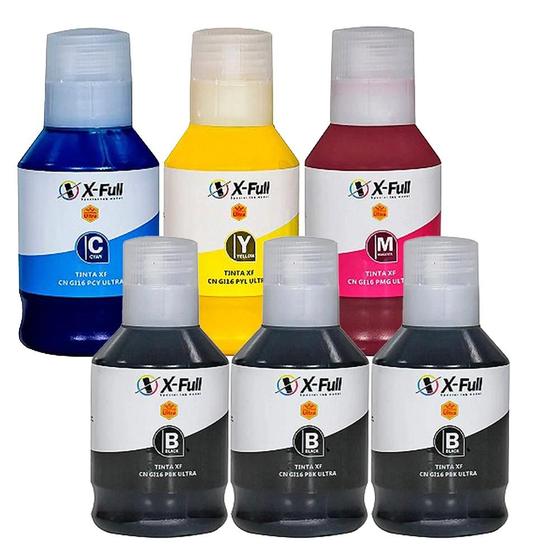 Imagem de Kit 06 Refil de Tintas Compatível Canon Maxify GI-16 Para GX7010