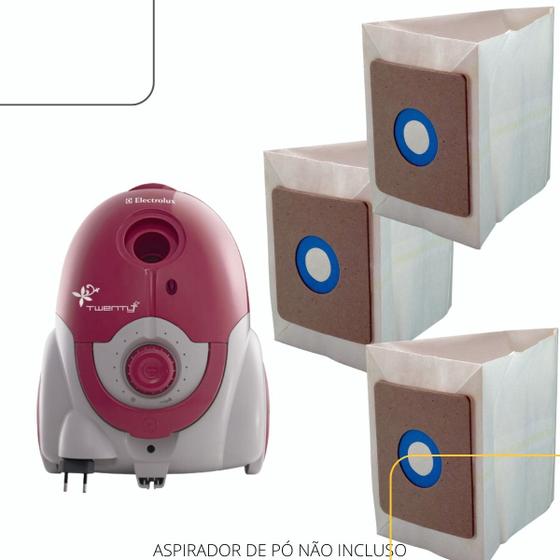 Imagem de Kit 06 Saco Aspirador Electrolux Twenty 1300W Descartável