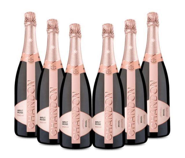 Imagem de Kit 06 Unidades Espumante Chandon Brut Rosé 750ml