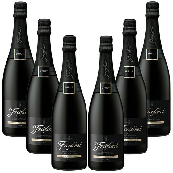 Imagem de Kit 06 Unidades Espumante Freixenet Cordon Negro Brut 750Ml