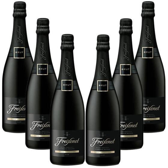 Imagem de Kit 06 Unidades Espumante Freixenet Cordon Negro Brut 750Ml