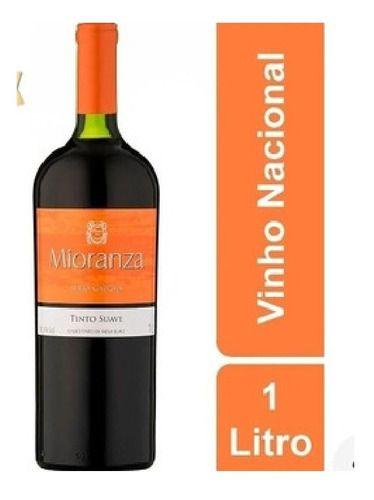 Imagem de Kit 06 Unidades Vinho Tinto Suave Mioranza Garrafa - 1litro