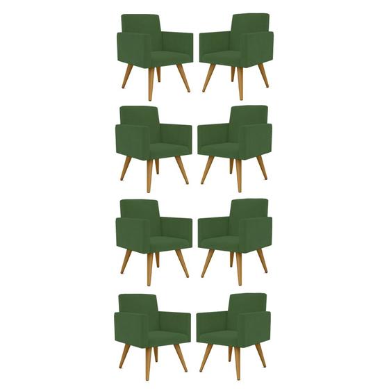 Imagem de Kit 08 Cadeiras Poltronas Decorativa - Escritório - Recepção