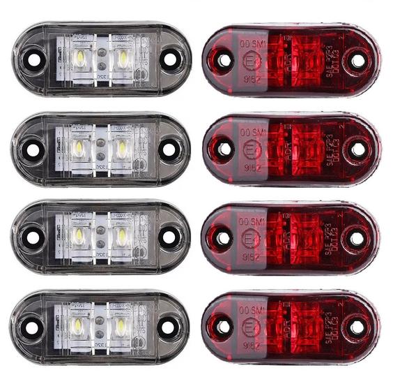 Imagem de Kit 08 Luz Vigia Led Utilitario Onibus Van Caminhão Klx Qualidade e Inovação