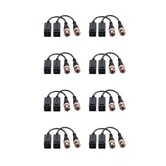 Imagem de Kit 08 Pares Conversor Balun Passivo Intelbras VB 501 P - Compatíveis com Analógicas HD, Full HD, 4MP e 4K