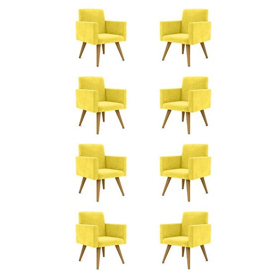 Imagem de Kit 08 Poltronas Decorativas - Cadeira Escritório Recepção