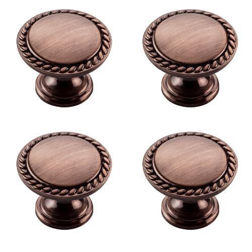 Imagem de Kit 08 Puxadores Ponto Provençal Lille 29mm  Antique e Cobre