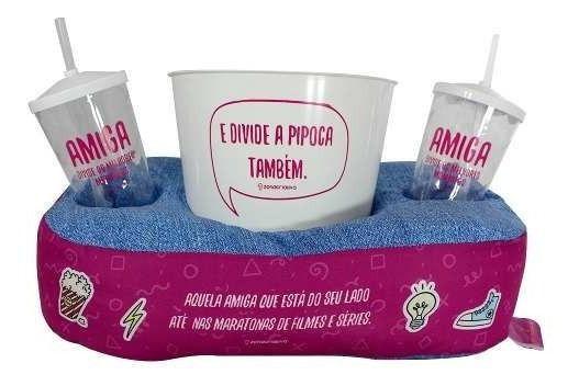 Kit 1 Almofada 1 Porta Pipoca 2 Copos Canudo Amigas 10063555 Menor preço em Kit 1 Almofada 1 Porta Pipoca 2 Copos Canudo Amigas 10063555