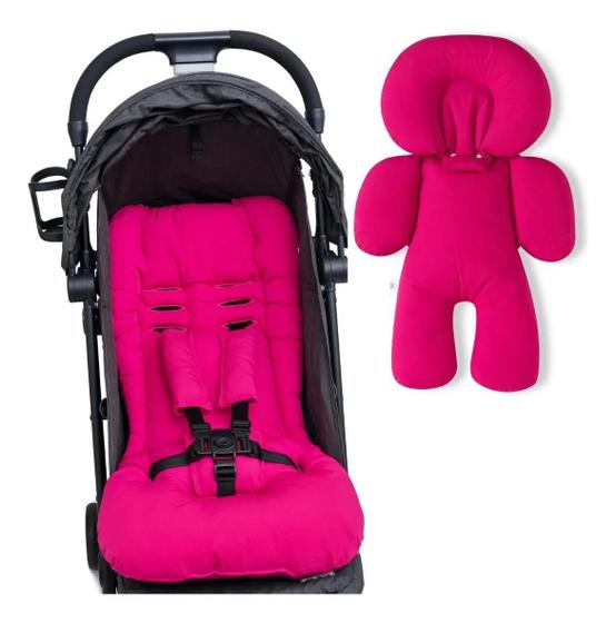 Imagem de Kit 1 almofada para carrinho 1 bebê conforto - pink