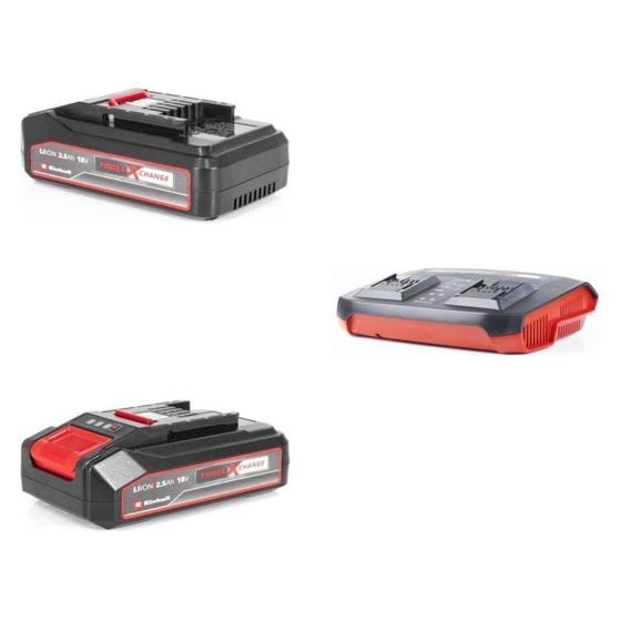 Imagem de Kit 1 Bateria Power-x-change 18v 2,5 Ah Li e Carregador Duplo 3ah Power X-twincharger 3a Bivolt Preto