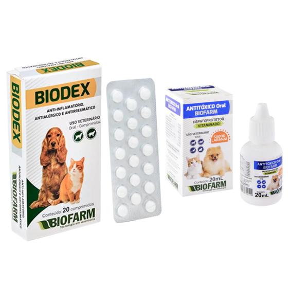 Imagem de Kit 1 Biodex e 1 Antitóxico Oral Biofarm