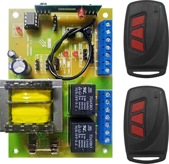 Imagem de Kit 1 Central De Comando Gars + 02 Ctrls Code Learning 6003