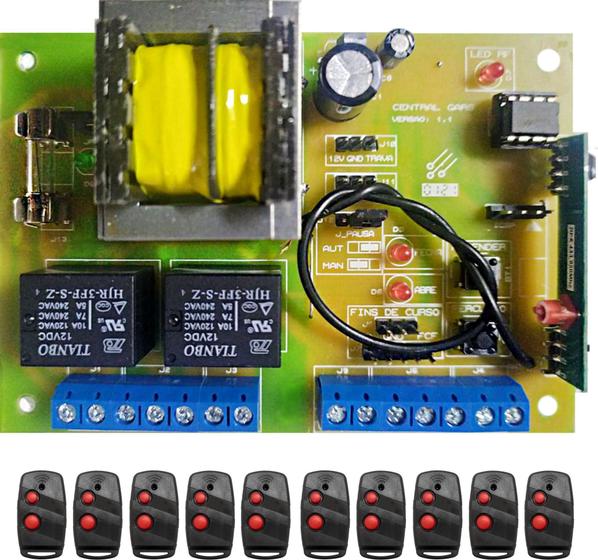 Imagem de Kit 1 Central De Comando Gars + 10 Ctrls Code Learning 5003