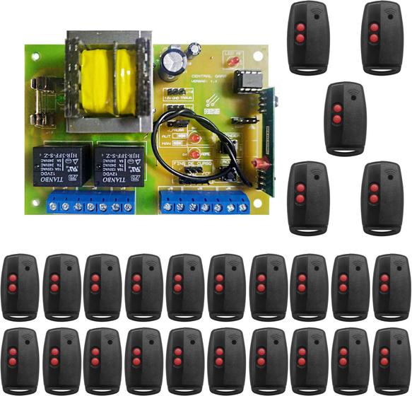 Imagem de Kit 1 Central De Comando Gars + 25 Ctrls Code Learning 5001