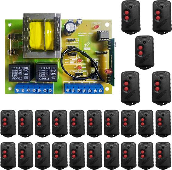 Imagem de Kit 1 Central De Comando Gars + 25 Ctrls Code Learning 5103