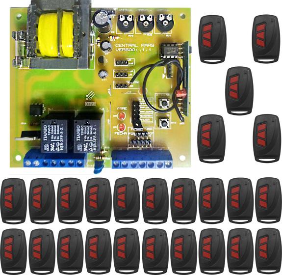 Imagem de Kit 1 Central De Comando Pars + 25 Ctrls Code Learning 6003