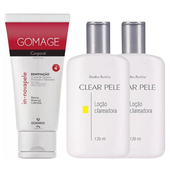 Imagem de Kit 1 Creme de Limpeza de Pele Profunda Gomage + 2 Loção Clareadora de Manchas Clear Pele