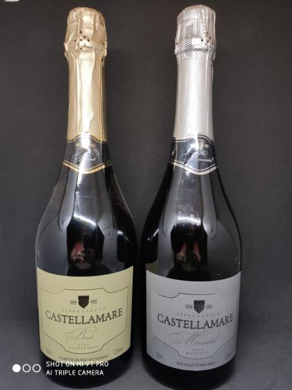 Kit 1 Espumante Brut Castellamare 750ml + 1 Espumante Moscatel Castellamare 750ml Menor preço em Kit 1 Espumante Brut Castellamare 750ml + 1 Espumante Moscatel Castellamare 750ml