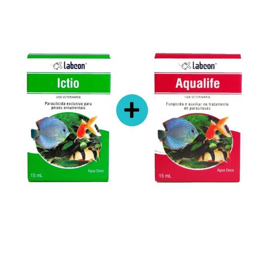 Imagem de Kit 1 Labcon Ictio 15ml + 1 Labcon Aqualife 15ml - Alcon