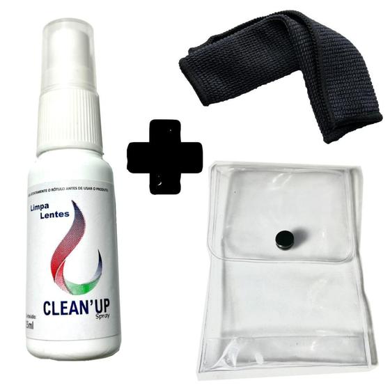 Kit 1 Limpa Lentes+1 Lenço Microfibra Mágica - Clean Up Menor preço em Kit 1 Limpa Lentes+1 Lenço Microfibra Mágica - Clean Up