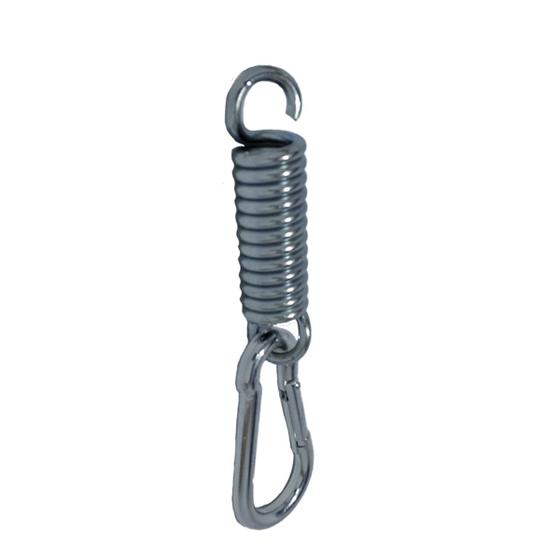 Kit 1 Mola conforto + 1 Mosquetão 10 x 100 mm para rede ou cadeira de balanço suspensa - 100 kg Menor preço em Kit 1 Mola conforto + 1 Mosquetão 10 x 100 mm para rede ou cadeira de balanço suspensa - 100 kg